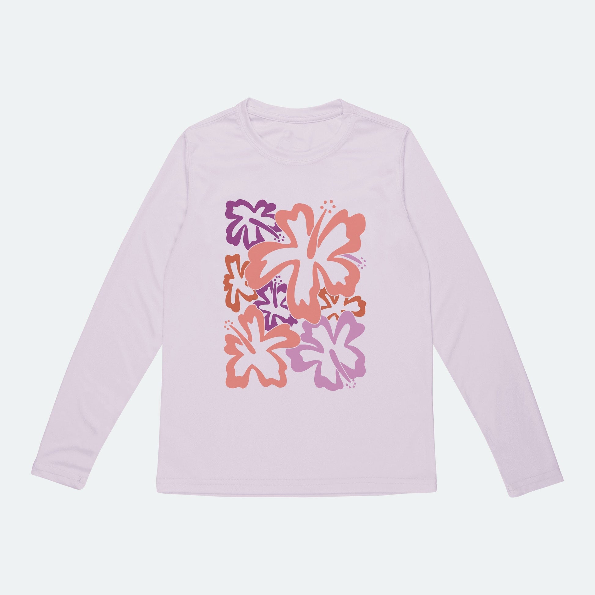 Vapor Apparel Sun Protection Youth Funky Hibiscus Solar Shirt