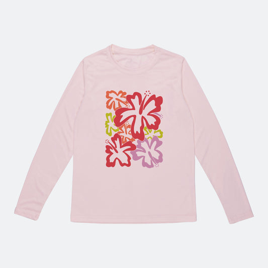 Youth Funky Hibiscus Solar Shirt