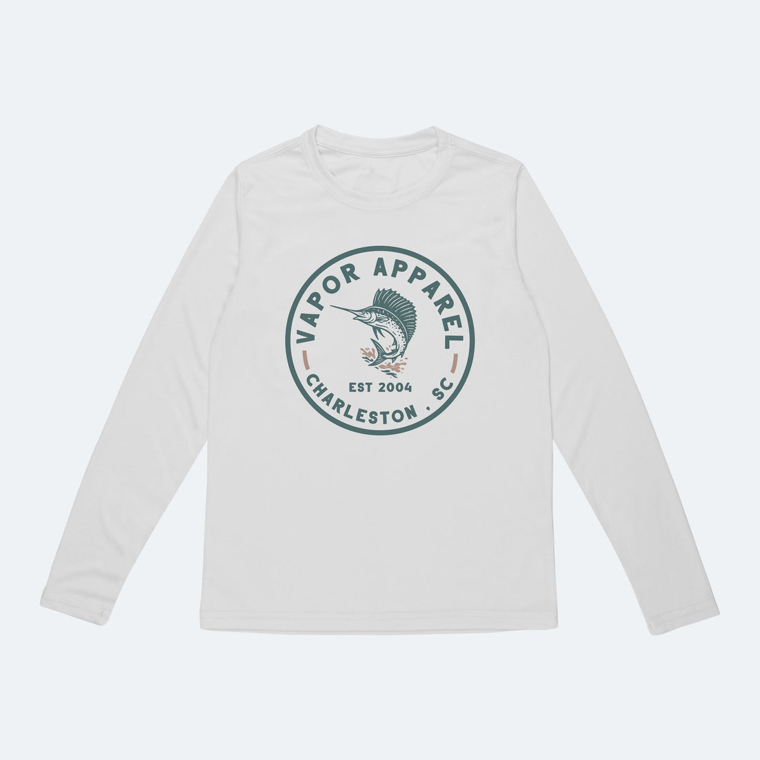 Vapor Apparel Sun Protection Youth Sailfish Stamp Solar Long Sleeve