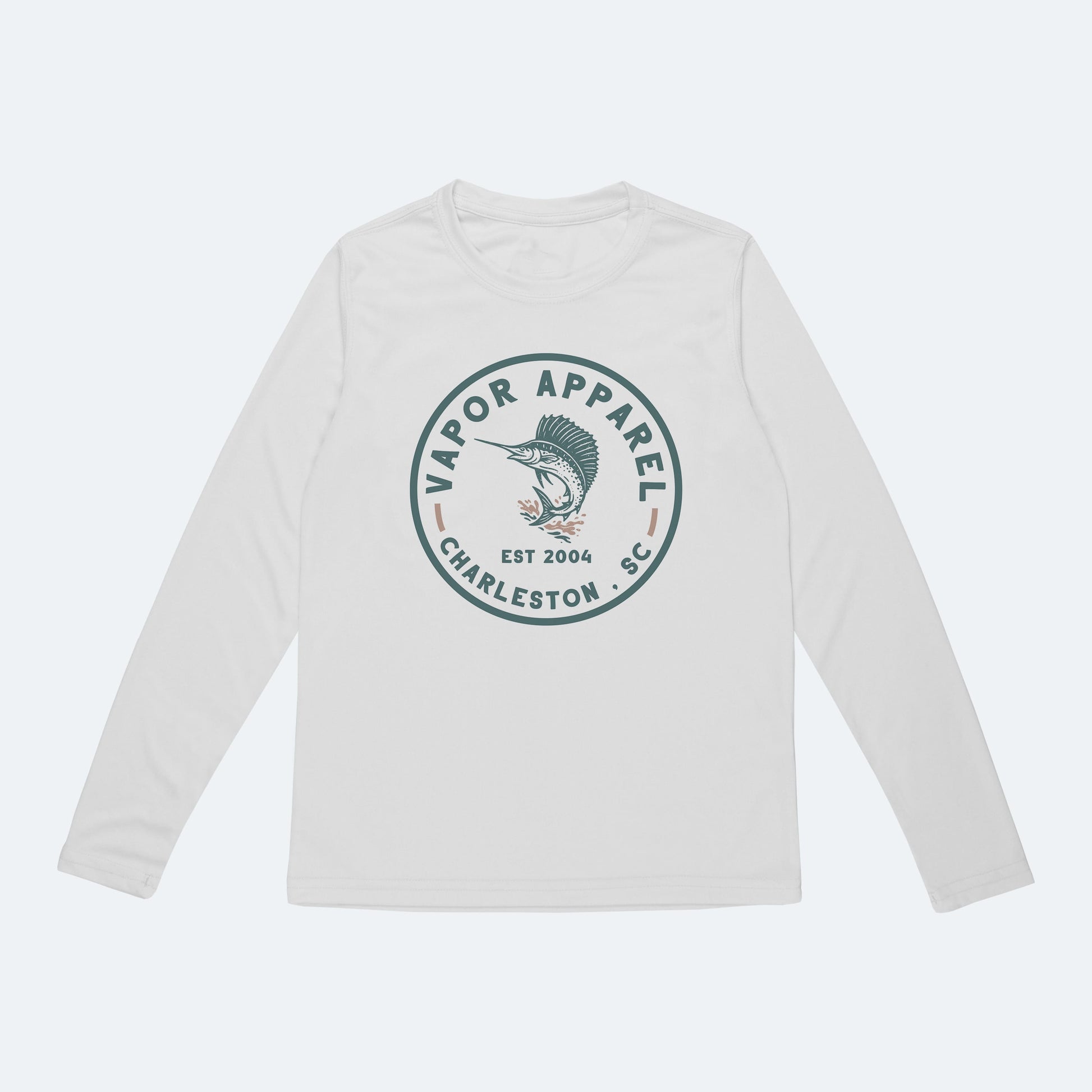 Vapor Apparel Sun Protection Youth Sailfish Stamp Solar Long Sleeve