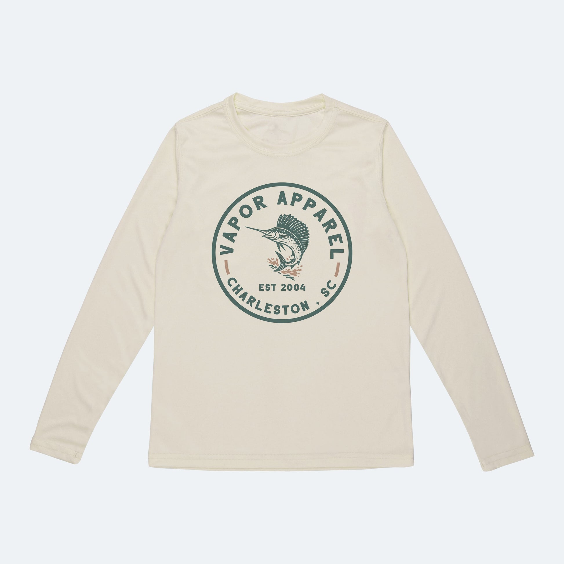 Vapor Apparel Sun Protection Youth Sailfish Stamp Solar Long Sleeve