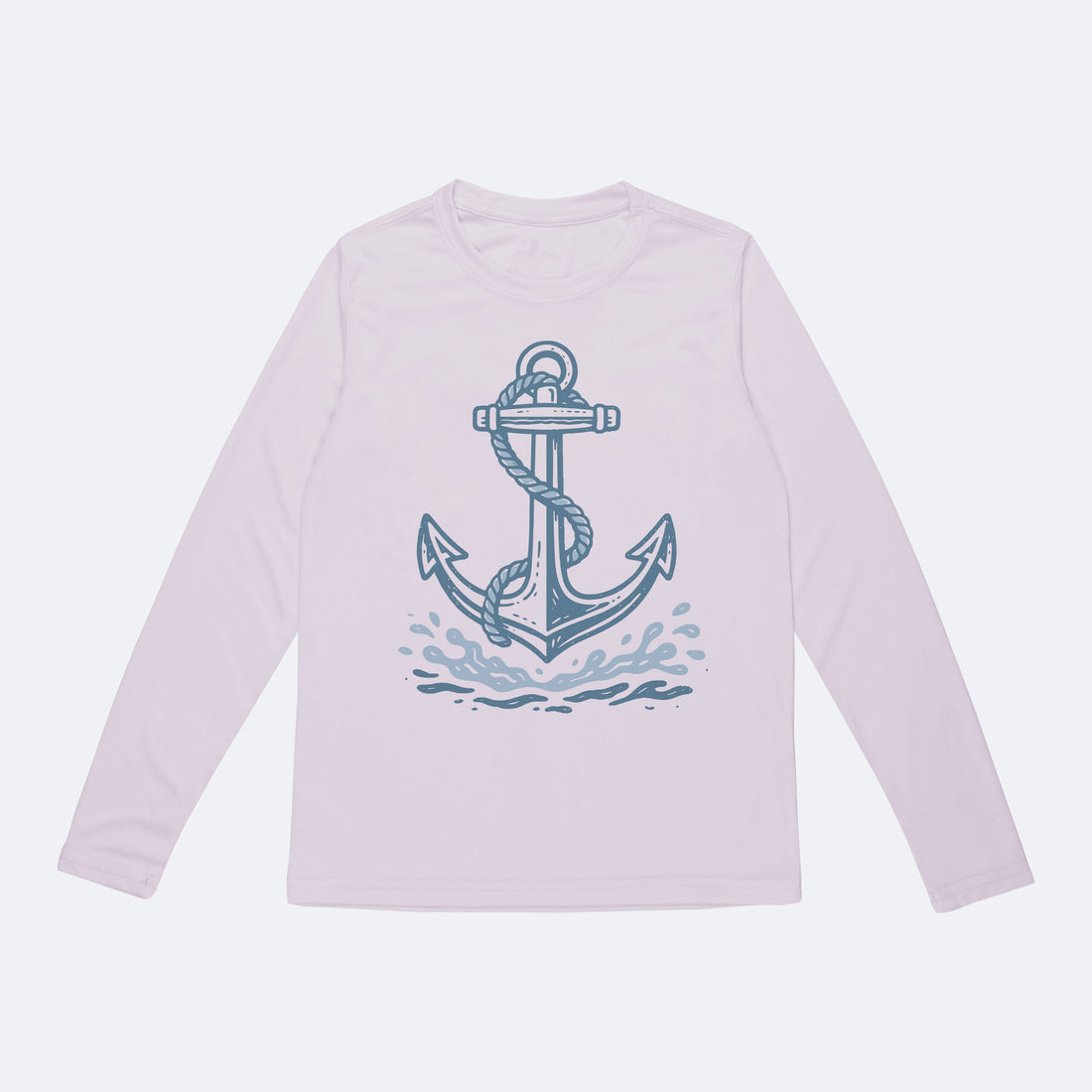 Vapor Apparel Sun Protection Youth Splashing Anchor Solar Long Sleeve