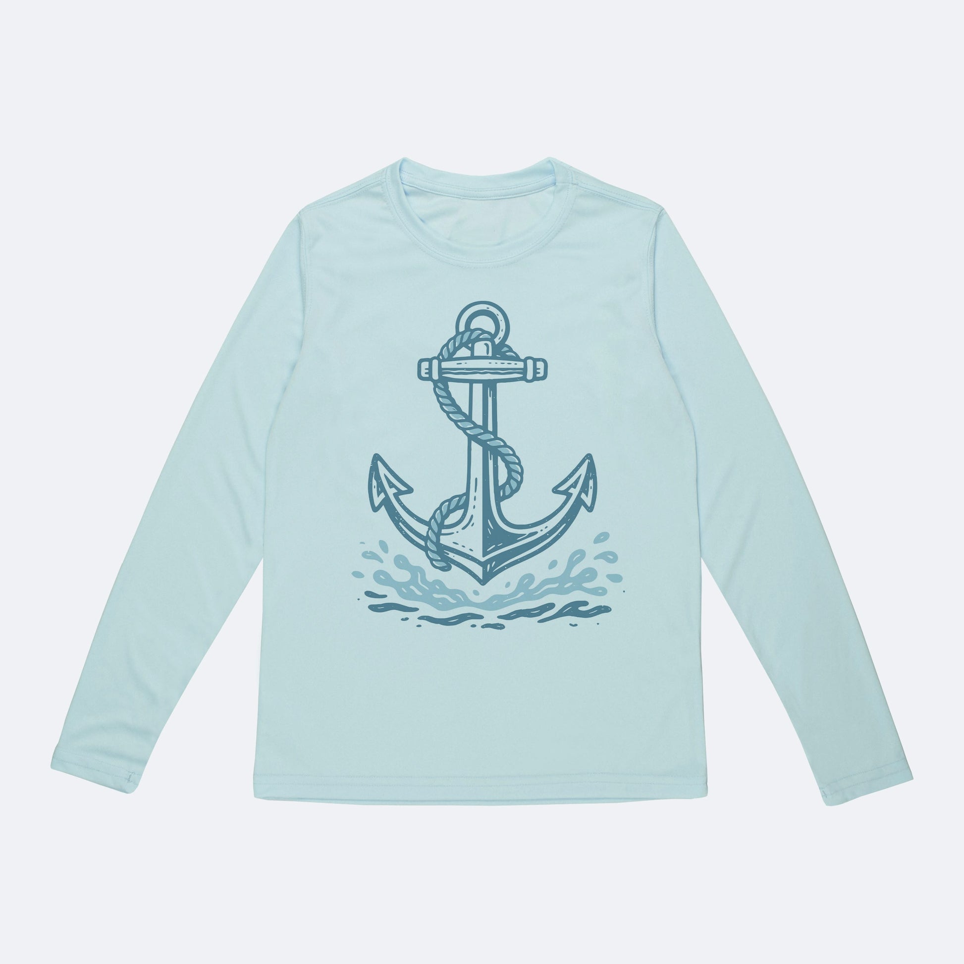 Vapor Apparel Sun Protection Youth Splashing Anchor Solar Long Sleeve