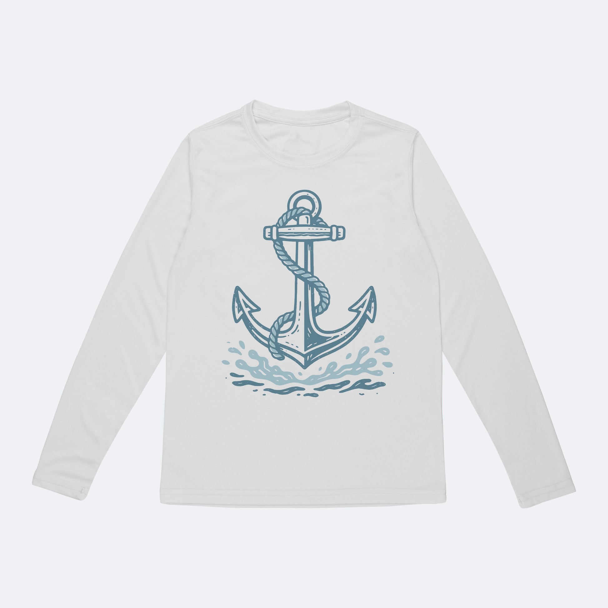 Vapor Apparel Sun Protection Youth Splashing Anchor Solar Long Sleeve