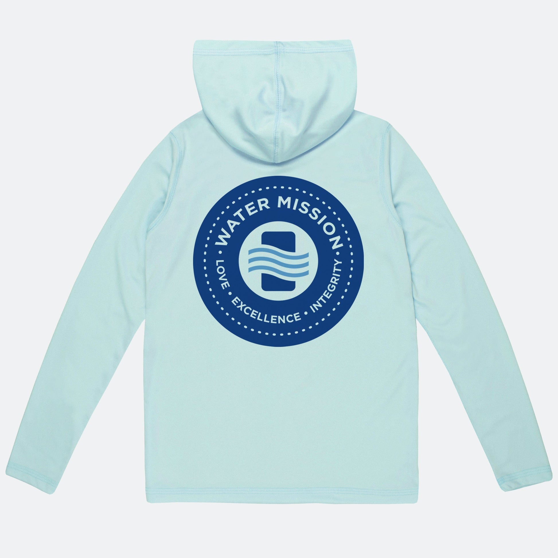 Vapor Apparel Sun Protection Youth Water Mission Solid Circle Solar Hoodie