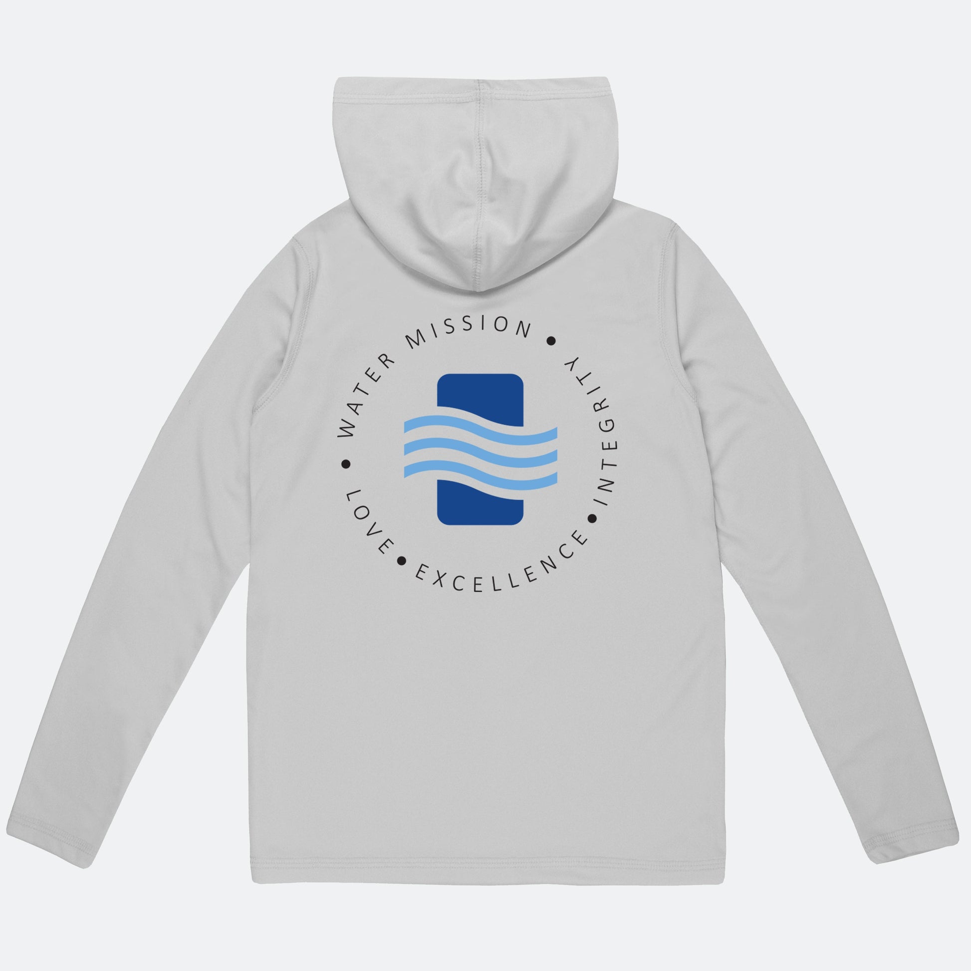 Vapor Apparel Sun Protection Youth Water Mission Text Circle Solar Hoodie