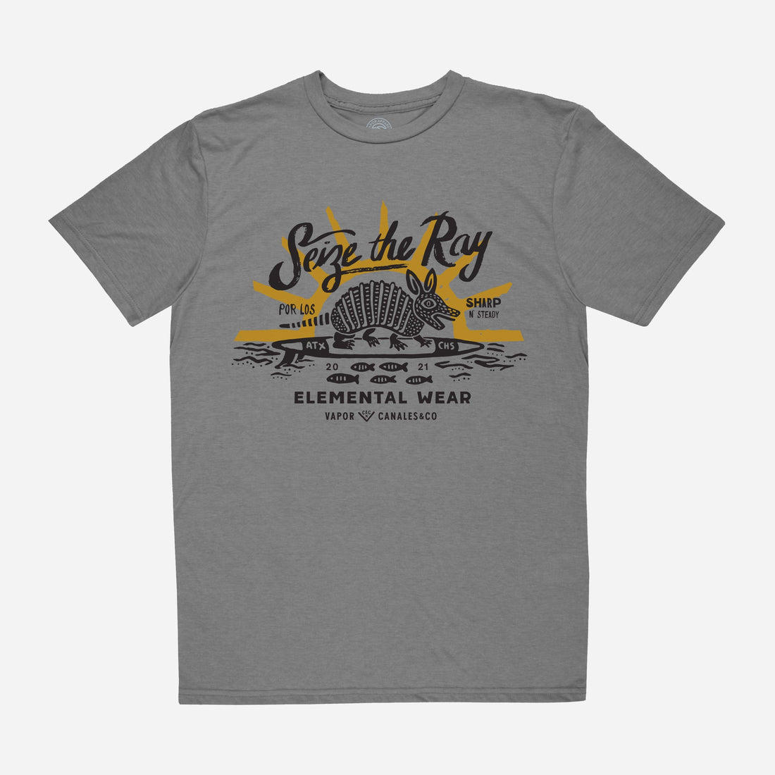 Vapor Apparel Sun Protection Dillo Surf Graphic 200 Mile Tee