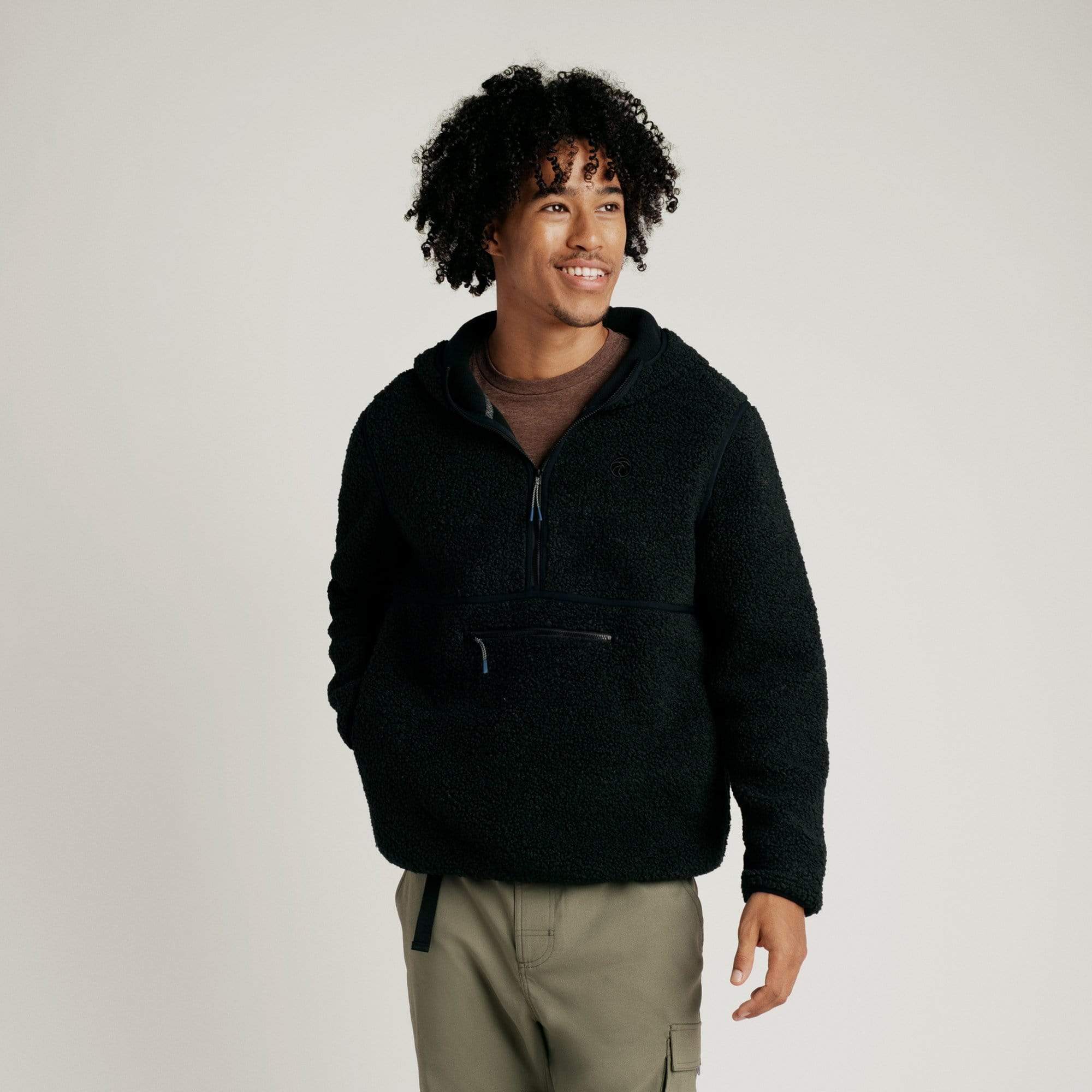 Sherpa deals hoodies men's