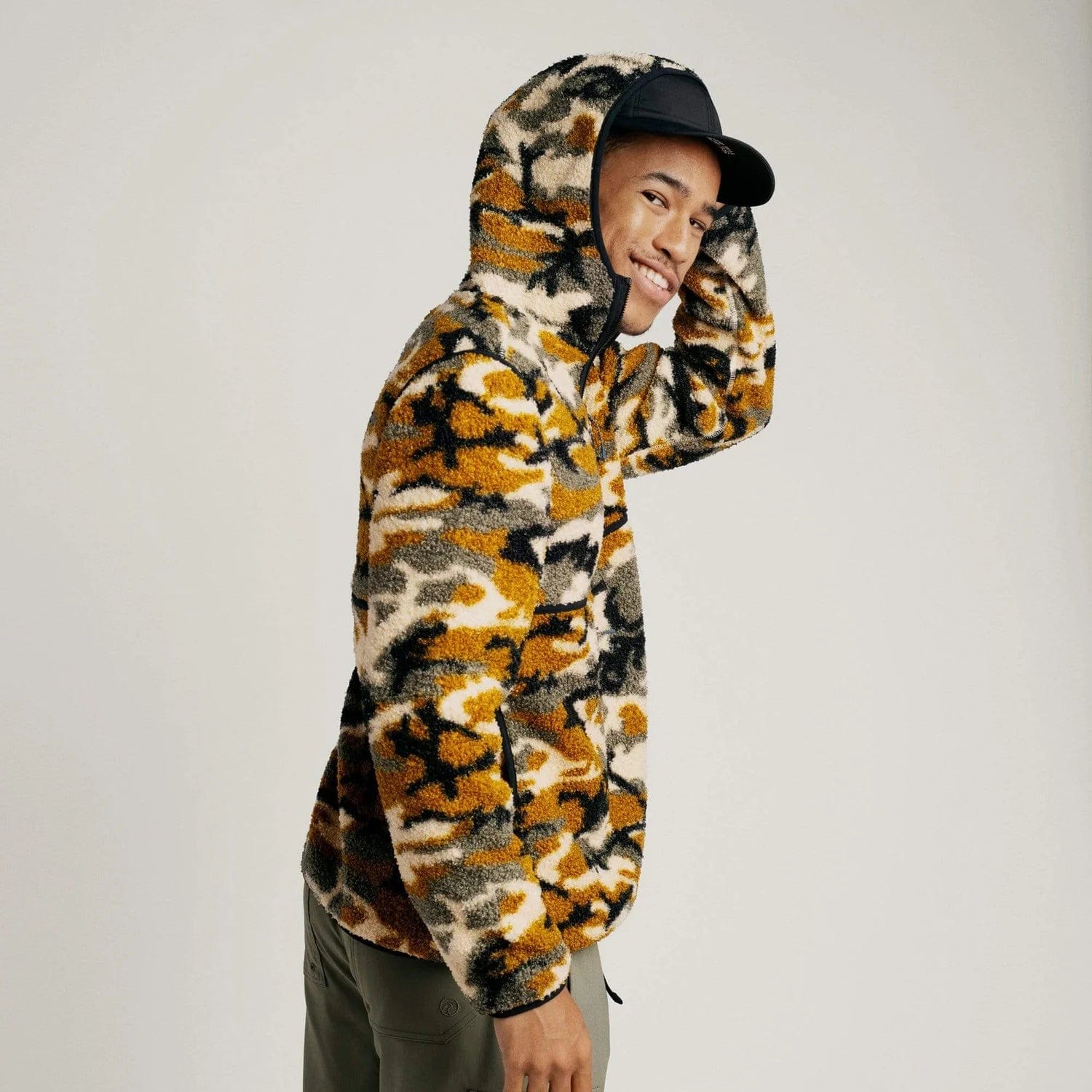 Sherpa hoodie men on sale