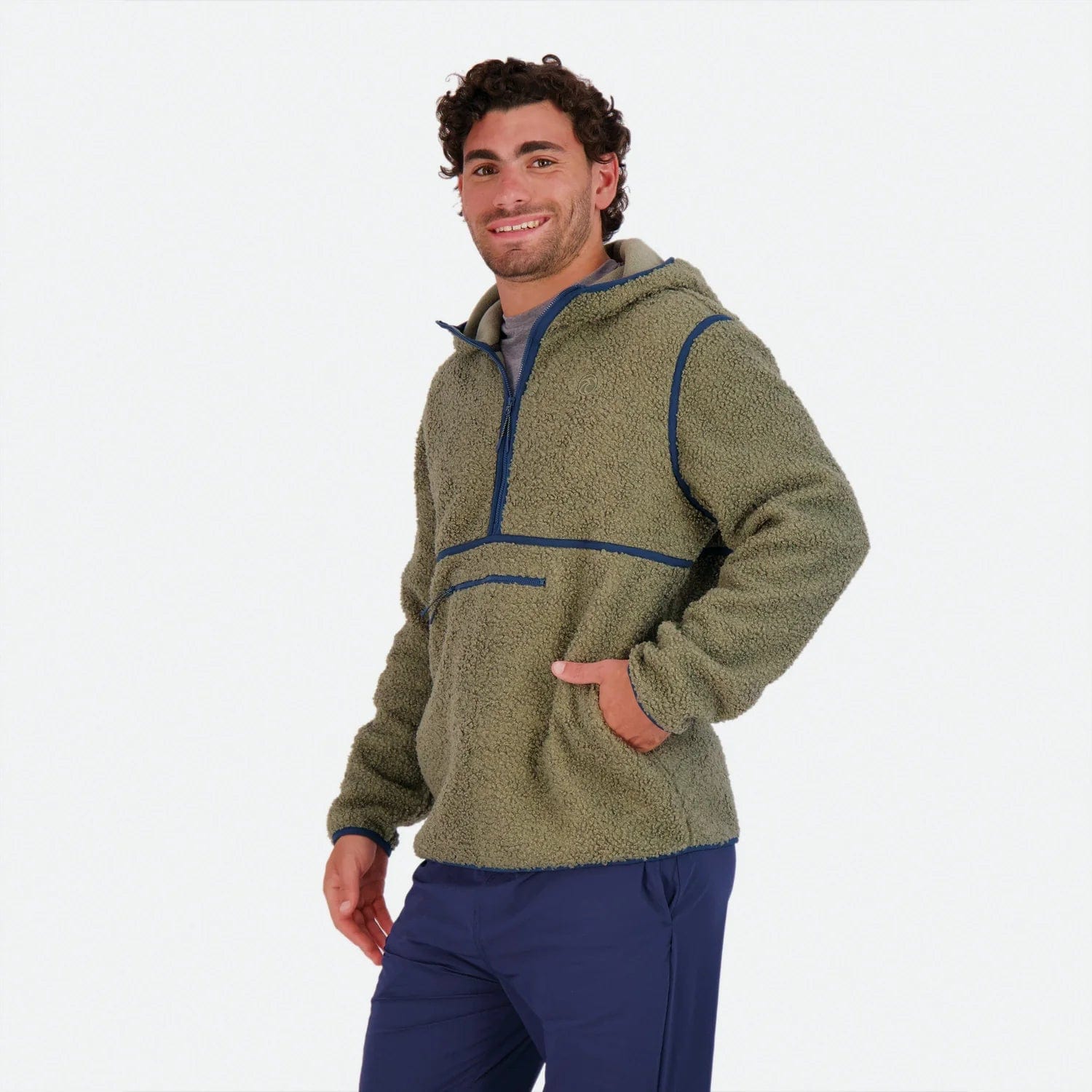 Mens zip up sherpa sale