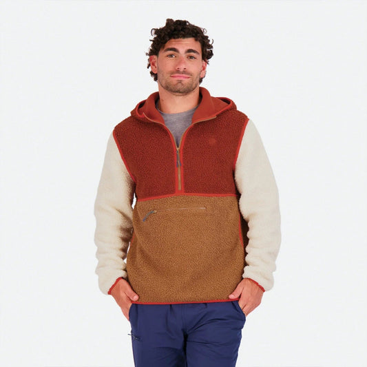 Mens sherpa hoodie pullover online