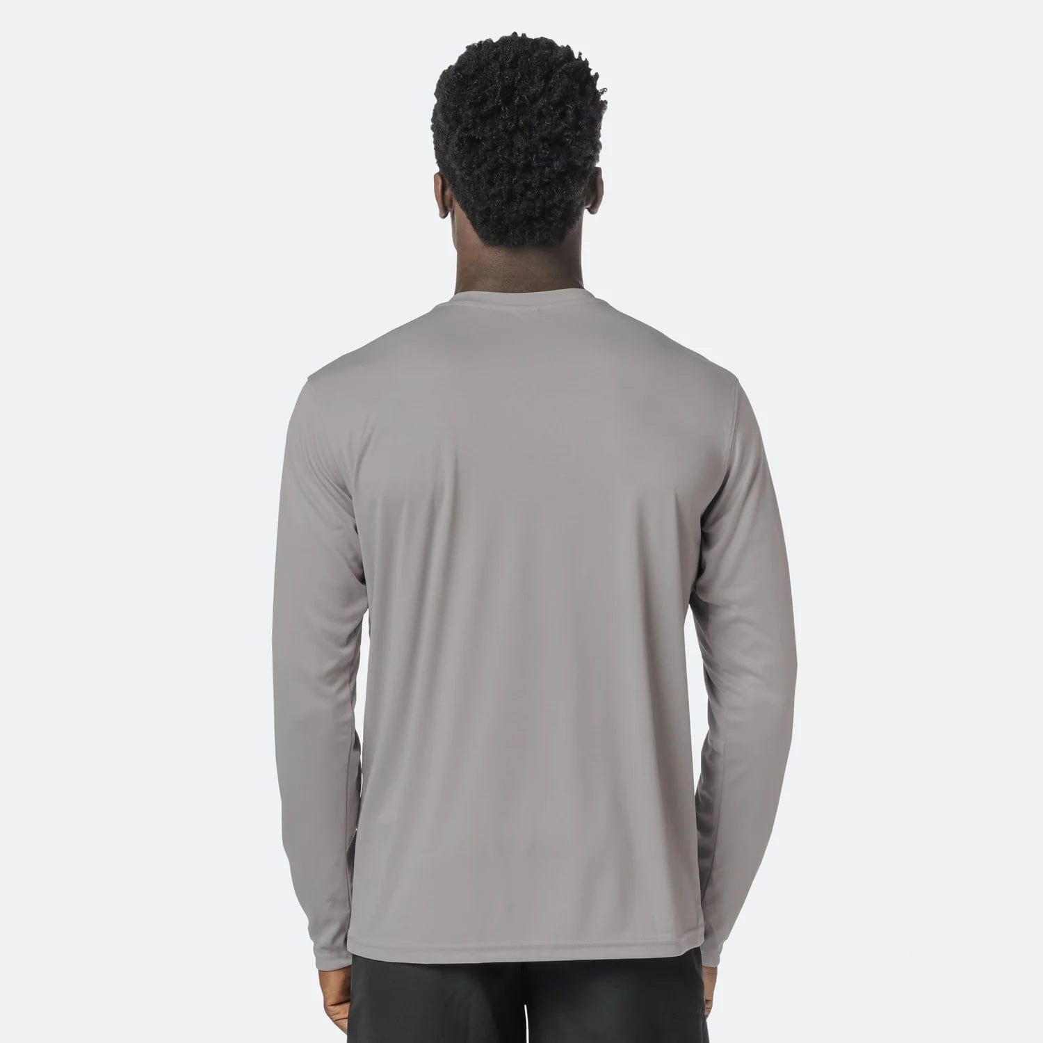 Men's UPF 50+ UV Sun Protection Outdoor Long Sleeve Performance T-Shirt in Birdseye S / Ltb