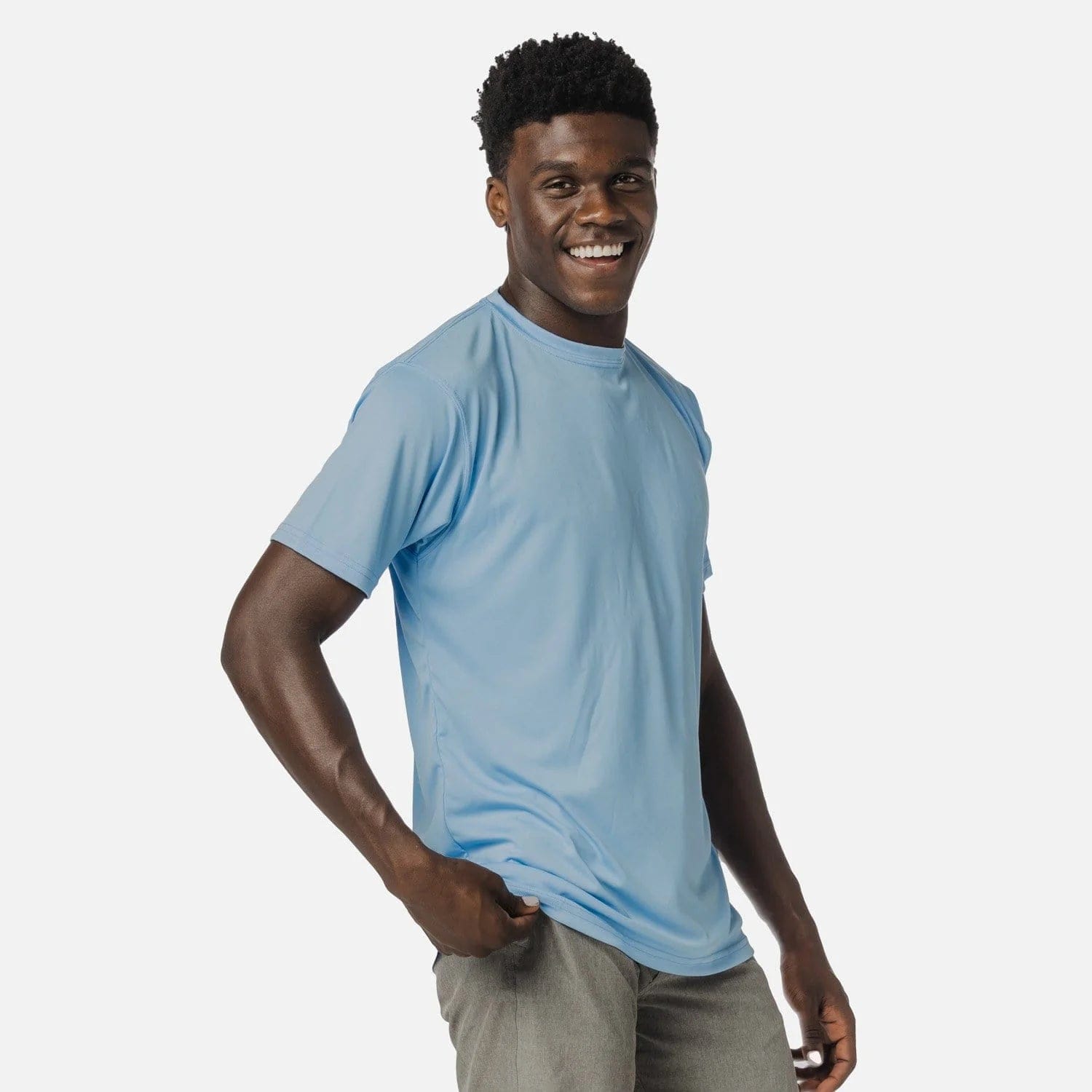 Men's Solar Short Sleeve Shirt Arctic Blue / X-Large