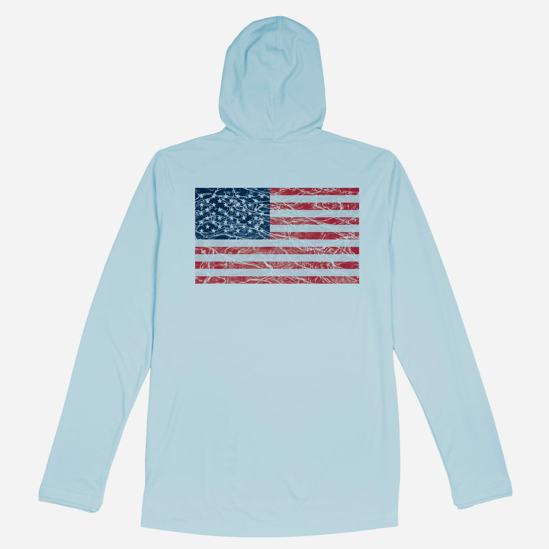 Vapor Apparel Sun Protection Men's Water Flag Eco Sol Hoodie