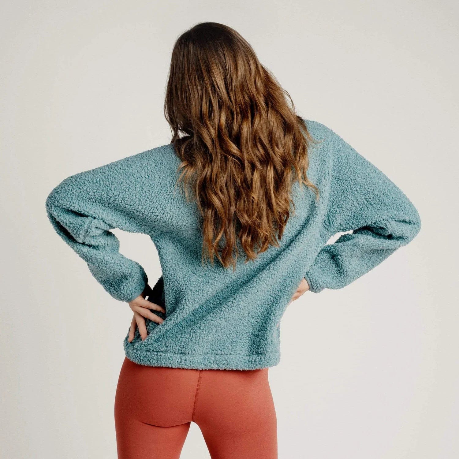Mint sherpa pullover on sale