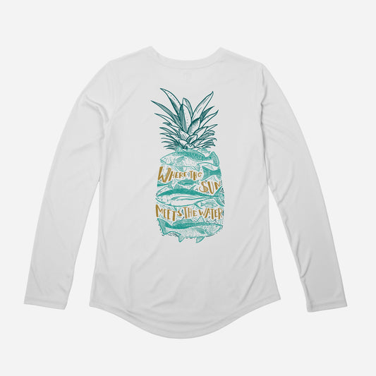 Vapor Apparel Sun Protection Women's Pineapple Graphic Eco Sol Shirt